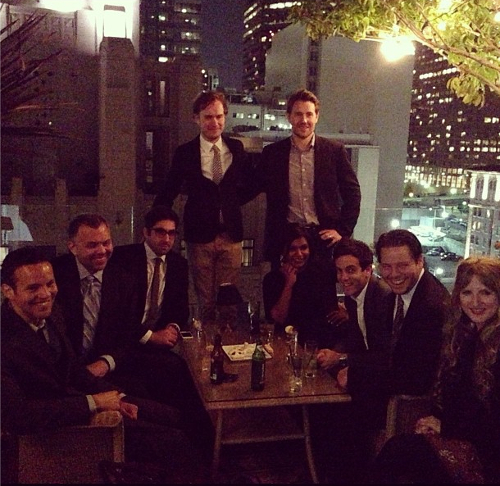 The Mindy Project's original writing staff, from Mindy Kaling's instagram