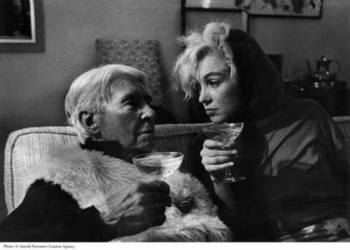 A 1962 Arnold Newman photo of Monroe with the poet Carl Sandburg featured in the documentary