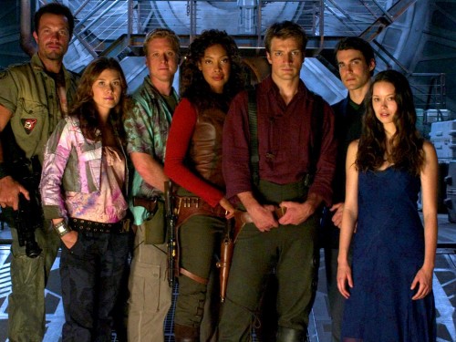 The cast of Firefly