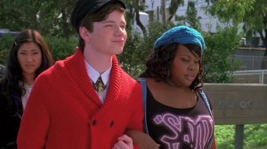 (on Glee) Remember when Mercedes had that cringe-worthy crush on Kurt?