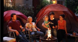 Family events like a camp-out on their lawn keep the Chances together and showcase their heart