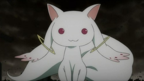 Kyubey is so cute you almost forget he’s evil.
