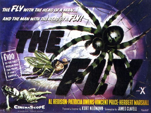 Poster for 1958's The Fly