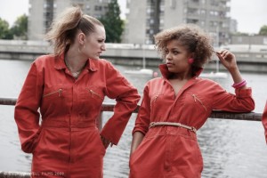 Kelly (Lauren Socha) and Alisha (Antonia Thomas) share a little girl time.