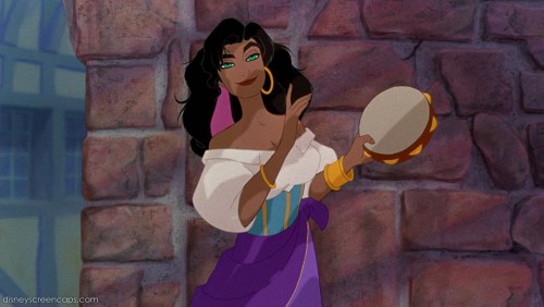 Esmeralda in Disney's animated film The Hunchback of Notre Dame