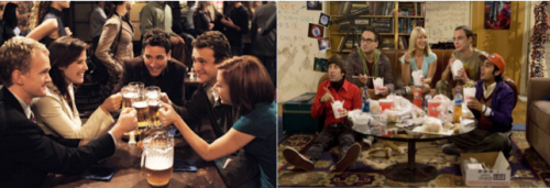 The casts of CBS’s How I Met Your Mother and The Big Bang Theory