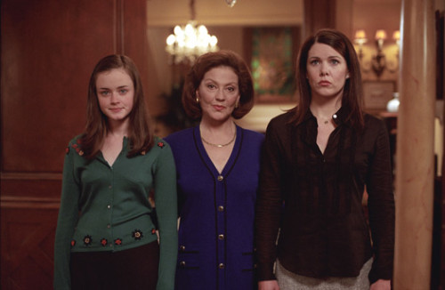 Three generations of Gilmores: Rory, Emily, and Lorelai