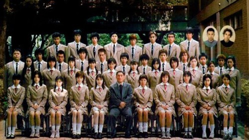 9th grade class photo, looking like students not murderers
